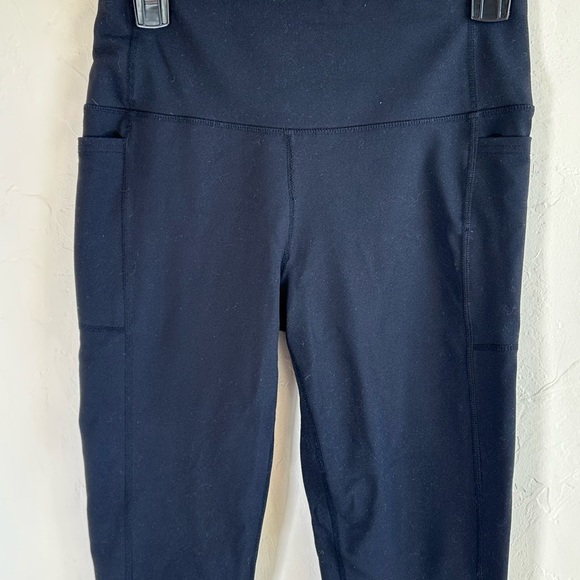 Skechers Black High-Waisted Leggings with Side Pockets Sz M - Picture 3 of 8